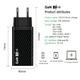 Зарядное устройство GaN 65W PD Type-C / 20W QC3.0 USB-A - Черный - изображение 6