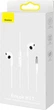 Навушники Baseus Encok 3.5 мм lateral in-ear Wired Earphone H17 White (NGCR020002) - зображення 7