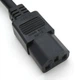 Кабель живлення Sun Microsystems IEC-C14 - IEC-C13 кутовий 2.5м 180-2085-01 - зображення 2