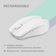 Миша 2E MF270 Silent Rechargeable Wireless White (2E-MF270WWH) - зображення 5