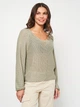 Пуловер женский Outhorn Sweater F009 OTHSS23TSWEF009-47S S Зеленый (5904698069231) - изображение 1