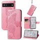 Чехол UniCase Butterfly Pattern для Google Pixel 6a - Pink - изображение 6