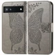 Чохол UniCase Butterfly Pattern для Google Pixel 6a - Grey - зображення 1