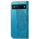 Чехол-книжка с рисунком UniCase Butterfly Pattern для Google Pixel 6a - Blue - изображение 3