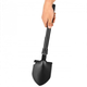 Лопата саперная туристическая пила и кирка 5 в 1 Shovel Черная складная металлическая со штыком открывалкой компасом и чехлом - изображение 3