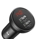 Автомобильное зарядное устройство Baseus Digital Display 24W 2USB 4.8A Быстрая зарядка Зарядка в авто Grey - изображение 1