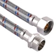 Шланг нержавіюча сталь SOLOMON 1/2"х1/2" НВ 0,7 м HS31 (000001031) - зображення 1