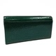 Кошелек на магните женский натуральная кожа лак ST Leather Accessories зелёный S6001A Green - изображение 3