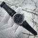 Механические класические мужские часы Forsining Black 319 черные с черным ремешком - изображение 3
