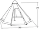 Намет восьмимісний Easy Camp Moonlight Tipi Grey (929575) - зображення 13