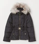 Зимняя куртка на плюшевой подкладке для девочки H&M 0649510001 170 см (14-15 years) Черный - изображение 1