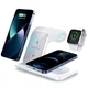Док станція з бездротовою зарядкою Qi 3in1 Proda PD-W8 |5-15W, Watch/AirPods/Phone| white - зображення 1