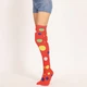 Заколінки-гольфіни Home Socks 35-40 Горох Червоні - зображення 2