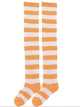 Гольфіни-заколенкі Home Socks 35-40 Широка смужка Жовтогаряче-Білі - зображення 1