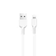 Кабель Hoco X20 USB to Lightning 2m білий - зображення 1