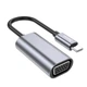 Адаптер перехідник Hoco UA21 Type-C to VGA (F) 0.13m чорно-сріблястий - зображення 3