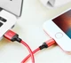 Кабель Hoco X14 USB to Lightning 2m чорно-червоний - зображення 4