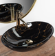 Умивальник (раковина) REA PAMELA BLACK MARBLE SHINY накладний - изображение 2