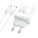 Зарядний пристрій hoco. C105A Stage dual port підтримує QC 2.0/3.0, FCP, AFC та PD потужністю 20Вт, кабель Type-C to Type-C - зображення 3