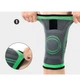 Наколенник Knee Support Фиксатор коленного сустава бандаж на колено Серо-салатовый - изображение 3