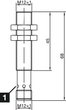 Індуктивний датчик М12, 200mA, NPN/NC, роз'єм M12 , Sn = 4mm, 2000Hz, схований, L=68mm, 213302 / INS-M12-B04NO-B3 Di-soric - зображення 2