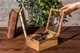 Деревянная шкатулка для часов со стеклянной крышкой от ecoWalnut Коричневый 180x141x82 мм - изображение 1