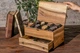 Деревянная шкатулка с ящиком для наручных часов на 4 ячейки от ecoWalnut Коричневый 141х180x149 мм - 118х153х50 мм - изображение 8