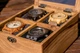 Деревянная шкатулка для часов со стеклянной крышкой от ecoWalnut Коричневый 180x141x82 мм - изображение 8