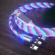 Магнітний кабель, що світиться 3 в 1 (microUSB, USB Type-C, Apple Lightning) Multicolor - зображення 1