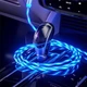 Магнитный светящийся кабель для зарядки USB Type C Blue - изображение 3