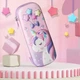 Детский школьный пенал Единорог Unicorn Dance 3D для девочек розовый органайзер на 3 отделения - изображение 3