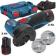 Аккумуляторная угловая шлифмашина Bosch Professional GWS 12V-76, 2 x GBA 12V3.0Ah аккумуляторы, зарядное устройство GAL 12V-40, L-boxx 102 + 3 диска (06019F200B) - изображение 1