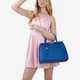 Сумка женская кожаная саквояж средняя Regina Notte Travel bag 3201 Синий - изображение 2