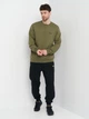 Свитшот мужской Jack Wolfskin Essential Crewneck M 1710212-4550 XXL Серый с оливковым (4064993555325) - изображение 3