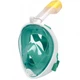 Полнолицевая панорамная маска для плавания FREE BREATH (S/M) M2068G Green с креплением для камеры - изображение 1