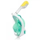 Полнолицевая панорамная маска для плавания FREE BREATH (S/M) M2068G Green с креплением для камеры - изображение 7