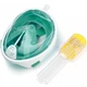 Полнолицевая панорамная маска для плавания FREE BREATH (S/M) M2068G Green с креплением для камеры - изображение 8
