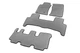 Коврики EVA (3 ряда, серые) для Toyota Land Cruiser Prado 120 2002-2009 гг - изображение 2