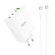 Сетевое зарядное устройство N31 Leader GAN Type-C PD 100W / USB QC 22.5W Type-C to Type-C, White - изображение 1