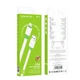 Кабель USB Borofone BX89 Union USB-A на iPhone Lightning сила струму до 2.4A захищений обплетенням з PVC, колір Біло-Зелений - зображення 1