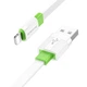 Кабель USB Borofone BX89 Union USB-A на iPhone Lightning сила струму до 2.4A захищений обплетенням з PVC, колір Біло-Зелений - зображення 2