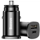 Автомобільний зарядний пристрій Baseus PPS Car Charger Швидка зярядка Quick Charge 4.0 + Power Delivery 3.0 30W USB + Type-C 5A Зарядка в авто Black (CCALL-AS01) - зображення 1