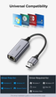 Внешняя сетевая карта / Сетевой адаптер Ugreen CM209 USB 3.0 Gigabit Ethernet (50922/15736) - изображение 6