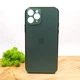 Матовий скляний чохол Glass case для Iphone 11 Pro Midnight Green - зображення 1