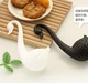 Ситечко для заваривания чая Tea Strainer "Лебедь", пластмассовое, черное - изображение 5
