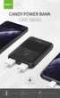 УМБ Golf G95-C 5000mAh 2USB+Type-C+microUSB Candy Power Bank Black(6959072723260) - изображение 1