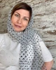 Легкий фатиновый шарф Горох паутинка 150*45 см серый - изображение 1