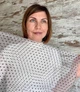 Легкий фатиновый шарф Горох 150*45 см серый - изображение 5