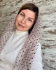 Легкий фатиновый шарф Горох паутинка 150*45 см пудровый - изображение 4