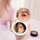 Кишенькове дзеркало з підсвіткою LED J-Mirror MakeUp D8 косметичне, подвійне, регулювання яскравості, USB Біле - зображення 5